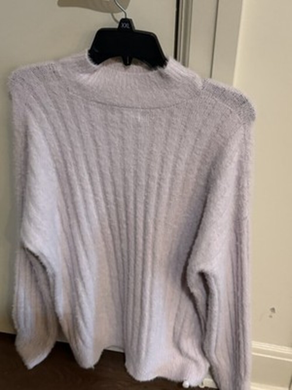 Jessica Simpson Womens Lavender Purple Eyelash Ribbed Mock Neck Sweater Size M